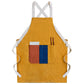 Yellow canvas kitchen apron