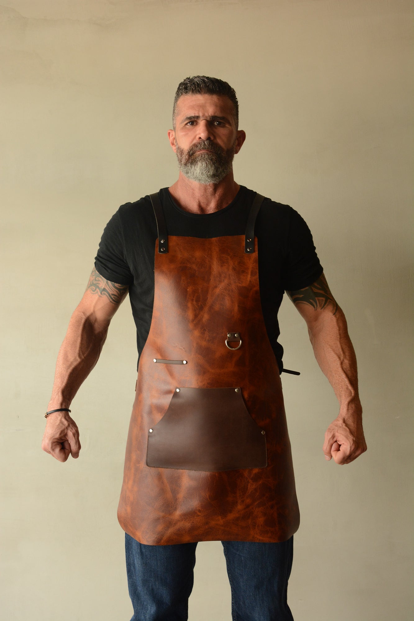 leather apron for men