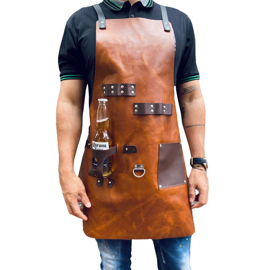 Leather Barber Apron