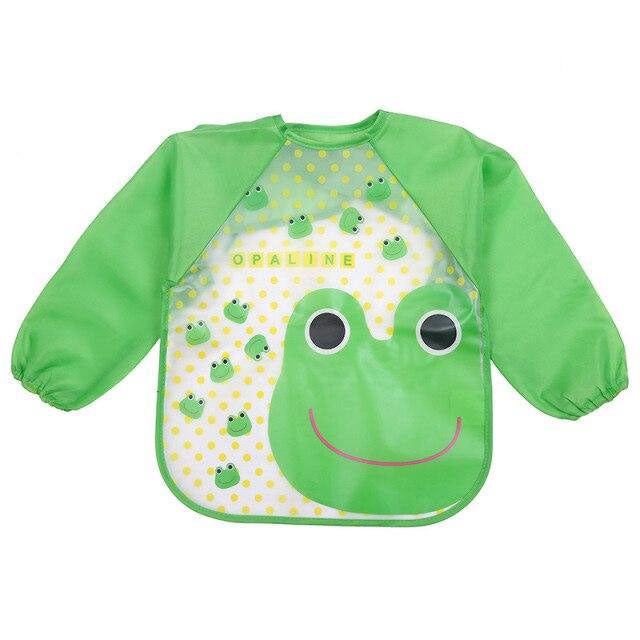 Green toddler apron