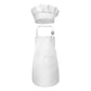  Little Chef's Apron and Hat white